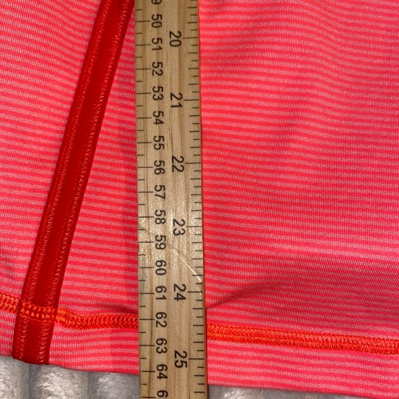 2 LULULEMON WHOLEHEARTED TANK BRIGHT ORANGE/TONKA - BLUE STRIPE SIZE-8 LONG - Picture 4 of 15